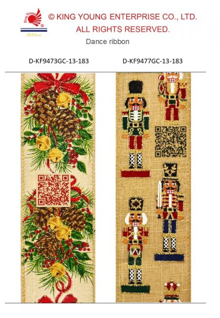 AI Dace Ribbon-Bell with pinecone & Nutcrackers